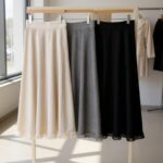 The Knitted Fringe Midi Skirt