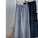 The Wide-Leg Ribbed Knit Pants