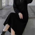 The Modern Midi Dress with Heart Detail