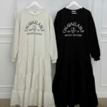 Unwind in Style: The "Unavailable" Tiered Sweatshirt Dress