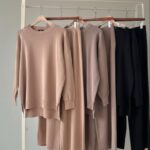 Sophisticated Ease: The Wide-Leg Knit Set