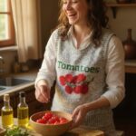 The "Garden Fresh" Knit Vest: A Taste of Rustic Charm