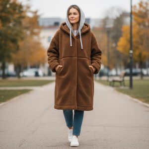 Urban Cozy Teddy Hooded Coat