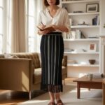 The City Fringe Thick Knit Skirt