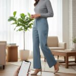 The Alabaster High-Rise Sculpt Trousers