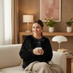 Midnight Velour Lounge Sweatshirt - Image 4