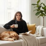 Midnight Velour Lounge Sweatshirt - Image 5