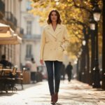 Solar Flare Double-Breasted Wool Blazer - Image 3