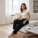 Effortless Chic Ribbed Lounge Pants - Image 4