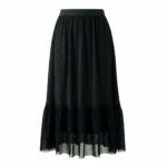 Midnight Cascades Pleated Midi Skirt - Image 5