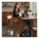 Vintage-Inspired Skirt with Lace Detail