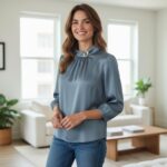 The Satin Crest Luxury Blouse