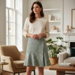 Heritage Tweed A-Line Midi