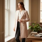 Highland Double-Breasted Long Blazer