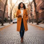 The Metropolitan Rust Wool-Blend Overcoat