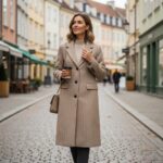 Herringbone Metropolitan Double-Breasted Wool Coat